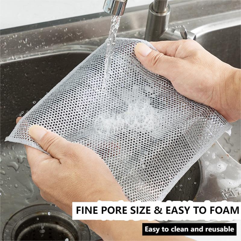 Multipurpose Wire Dishwashing Rags for Wet and (Dry 6 Pieces)